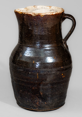 JGB (Joseph Gregory Baynham), Trenton, SC Glazed Stoneware Pitcher, late 19th century