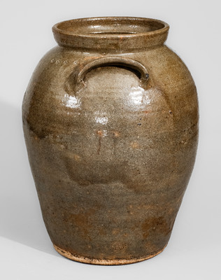 Four-Gallon Stoneware Jar w/ Landrum Cross Motifs, Horse Creek Valley, Edgefield District, SC