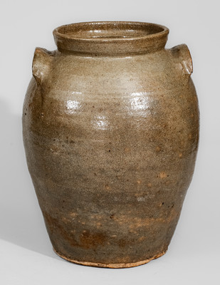 Four-Gallon Stoneware Jar w/ Landrum Cross Motifs, Horse Creek Valley, Edgefield District, SC