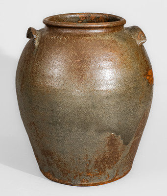 Rare G.P. SEIGLER, / TRENTON, S.C. Six-Gallon Stoneware Jar (Shaw's Creek, Edgefield District)
