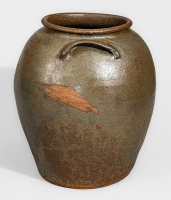 Rare G.P. SEIGLER, / TRENTON, S.C. Six-Gallon Stoneware Jar (Shaw's Creek, Edgefield District)