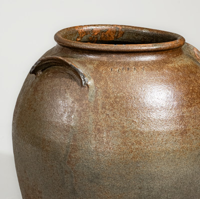 Rare G.P. SEIGLER, / TRENTON, S.C. Six-Gallon Stoneware Jar (Shaw's Creek, Edgefield District)