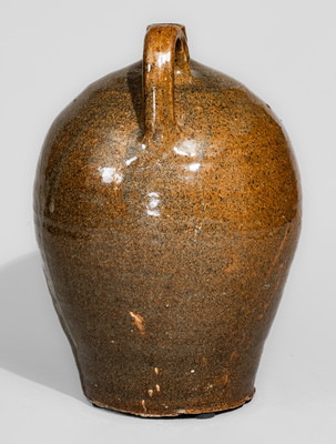 Edgefield District, SC Stoneware Jug w/ Impressed Punctates, third quarter 19th century