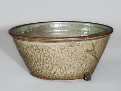 Attrib. Thomas Chandler, Edgefield District, SC Alkaline-Glazed Stoneware Bowl