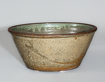 Attrib. Thomas Chandler, Edgefield District, SC Alkaline-Glazed Stoneware Bowl
