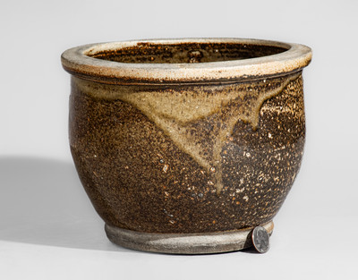 Unusual Alkaline-Glazed Stoneware Jar, Edgefield District or Columbia, SC