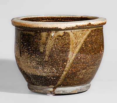Unusual Alkaline-Glazed Stoneware Jar, Edgefield District or Columbia, SC
