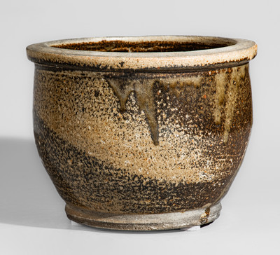 Unusual Alkaline-Glazed Stoneware Jar, Edgefield District or Columbia, SC