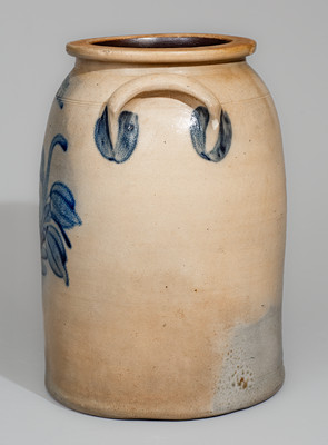 COWDEN & WILCOX / HARRISBURG, PA Two-Gallon Stoneware Jar, c1865