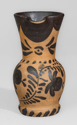 Tanware Pitcher, Greensboro or New Geneva, Pennsylvania, circa 1885