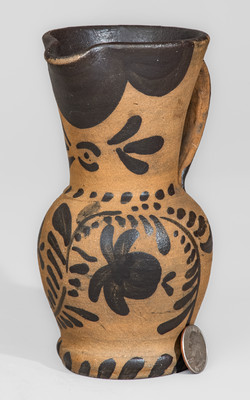Tanware Pitcher, Greensboro or New Geneva, Pennsylvania, circa 1885