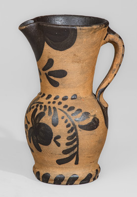 Tanware Pitcher, Greensboro or New Geneva, Pennsylvania, circa 1885