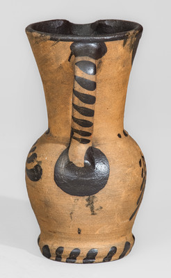 Tanware Pitcher, Greensboro or New Geneva, Pennsylvania, circa 1885