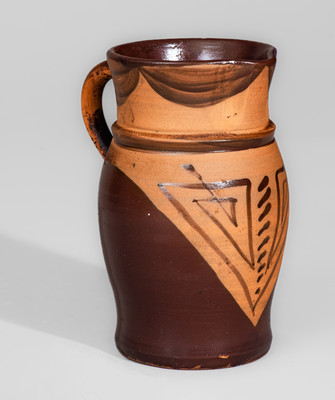 Rare Tanware Pitcher, Greensboro or New Geneva, PA, c1885