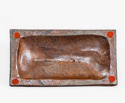 Ohio Sewer Tile Lion Doorstop, Inscribed "W.T.," late 19th century