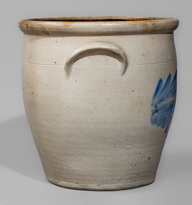 EVAN R. JONES/ PITTSTON PA Four-Gallon Stoneware Jar, c1875