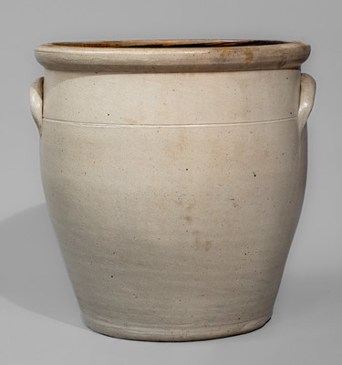 EVAN R. JONES/ PITTSTON PA Four-Gallon Stoneware Jar, c1875