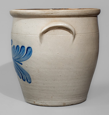 EVAN R. JONES/ PITTSTON PA Four-Gallon Stoneware Jar, c1875