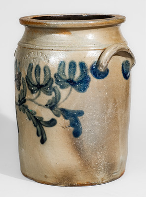 J. WEAVER (Beaver, PA) Three-Gallon Stoneware Jar, circa 1865