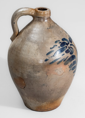 Extremely Rare Stoneware Jug by Abolitionist Potter, "John S. Clemmer / Mogadore Summit Co / Ohio"