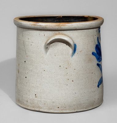 EVAN R. JONES. / PITTSTON, PA Four-Gallon Stoneware Crock, c1875