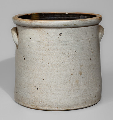 EVAN R. JONES. / PITTSTON, PA Four-Gallon Stoneware Crock, c1875