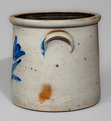 EVAN R. JONES. / PITTSTON, PA Four-Gallon Stoneware Crock, c1875