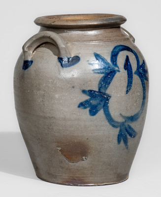 Scarce attrib. John P. Schermerhorn, Richmond, VA Stoneware Jar, circa 1830