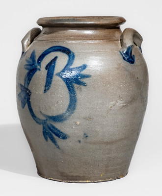 Scarce attrib. John P. Schermerhorn, Richmond, VA Stoneware Jar, circa 1830