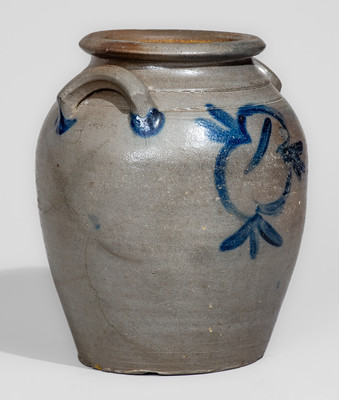 Scarce attrib. John P. Schermerhorn, Richmond, VA Stoneware Jar, circa 1830