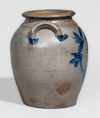 Scarce attrib. John P. Schermerhorn, Richmond, VA Stoneware Jar, circa 1830