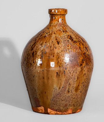 New England Redware Jug, first half 19th century