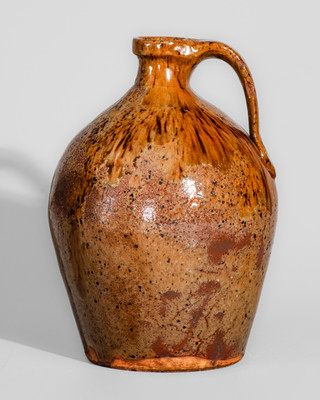 New England Redware Jug, first half 19th century