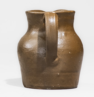 Unusual Small-Sized Stoneware Pitcher w/ Incised Bird Decoration, probably Southern, possibly Middle TN