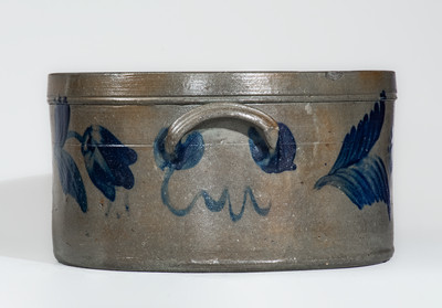 Attrib. R.J. Grier, Mt. Jordan Pottery, Chester County, PA Stoneware Cake Crock