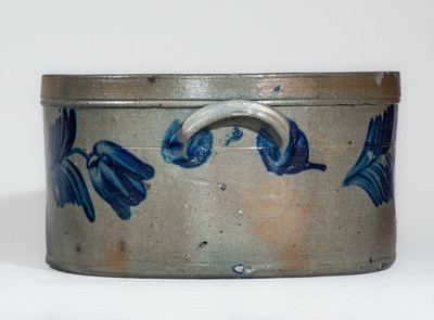 Attrib. R.J. Grier, Mt. Jordan Pottery, Chester County, PA Stoneware Cake Crock