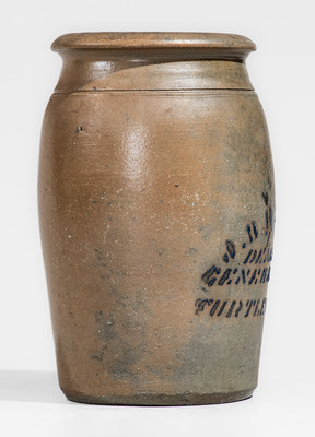 Turtle Creek, PA Stoneware Advertising Jar, circa 1875