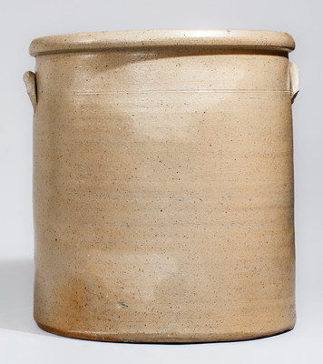 Five-Gallon Ohio Stoneware Crock w/ Stenciled Cobalt Eagle Motif, c1876