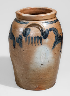Three-Gallon Stoneware Jar attrib. Joseph B. Remmey or J.B. Magee, North East, MD