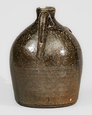 Important and Very Rare Early-Period Lanier Meaders Face Jug w/ Rock Eyes, late 1960's