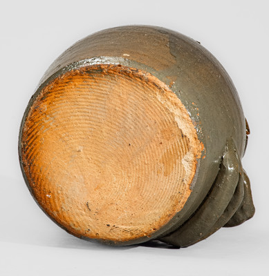 Important and Very Rare Early-Period Lanier Meaders Face Jug w/ Rock Eyes, late 1960's