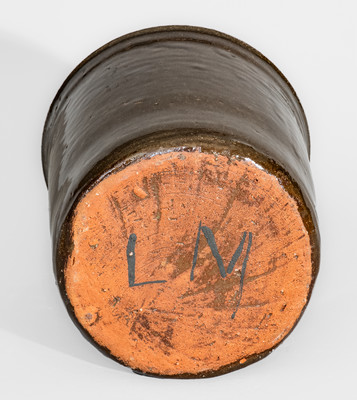 Early-Period "LM" (Lanier Meaders) Stoneware Jar w/ Lid, 1960s