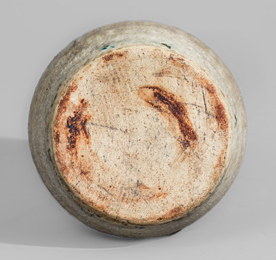 Stoneware "HONEY" Pot w/ Lid, attrib. Arie Meaders, Cleveland, GA, 1960s