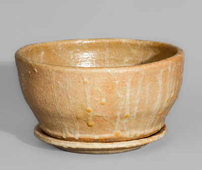 "CM" (Cheever Meaders) Stoneware Bowl and Plate, c1960s