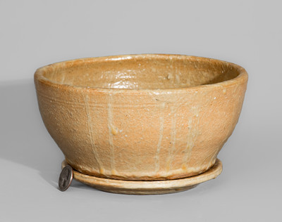 "CM" (Cheever Meaders) Stoneware Bowl and Plate, c1960s