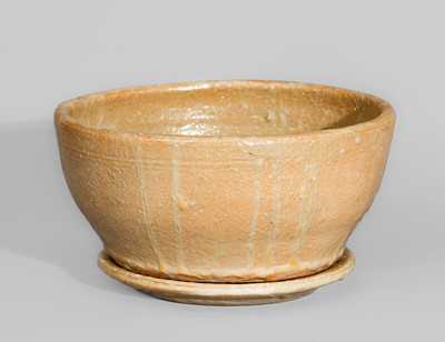 "CM" (Cheever Meaders) Stoneware Bowl and Plate, c1960s