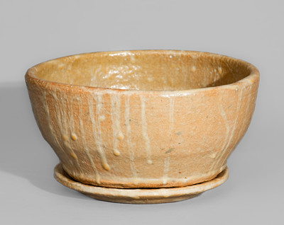 "CM" (Cheever Meaders) Stoneware Bowl and Plate, c1960s