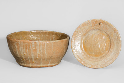 "CM" (Cheever Meaders) Stoneware Bowl and Plate, c1960s