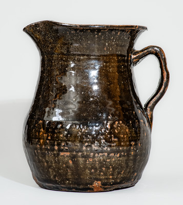 Scarce "ChEEVER MEADERS / MOSSY / CREEK / GEORGIA" Alkaline-Glazed Stoneware Pitcher