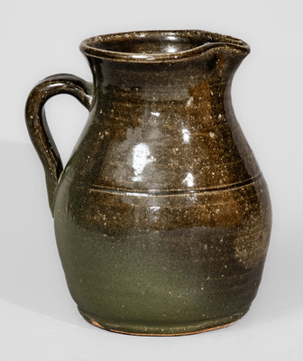 Rare "Cheever Meaders 1964" Alkaline-Glazed Stoneware Pitcher
